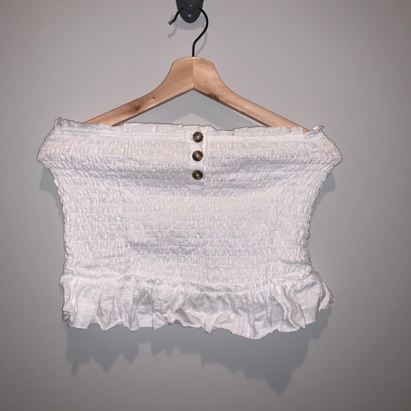 Free people white tube crop top (L) - Picture 3 of 6